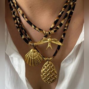 boho geo necklace A678